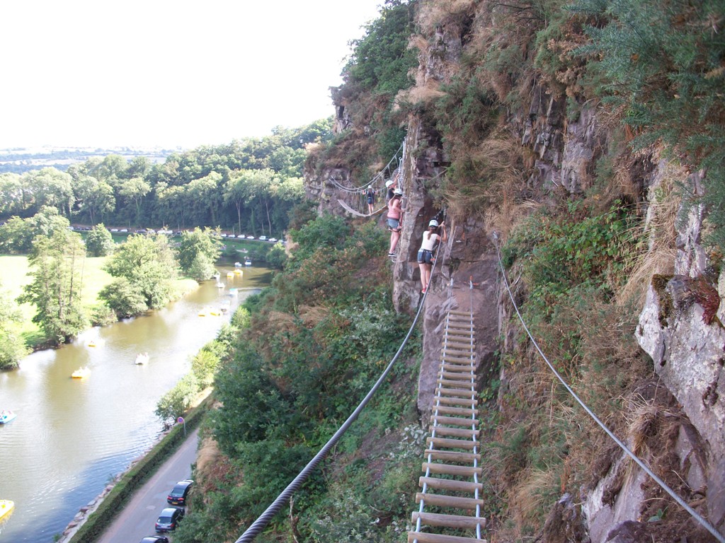 Via Ferrata cliffside walk at Clécy