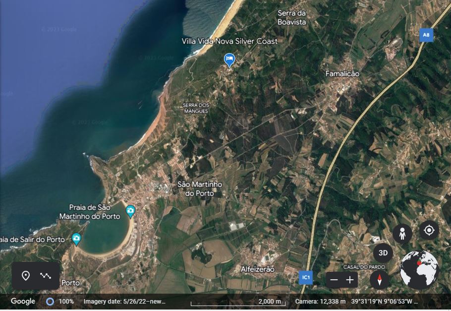 Map of Villa Vida Nova Silver Coast
